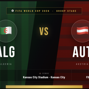 Algeria 🇩🇿 vs Austria Tickets