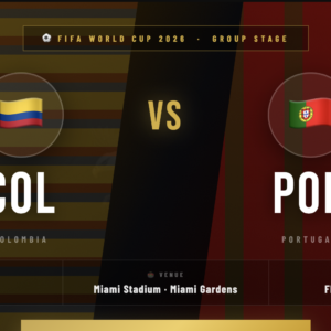 Colombia π¨π΄ vs Portugal π΅πΉ Tickets