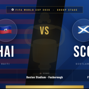 Haiti ๐ญ๐น vs Scotland ๐ด๓ ง๓ ข๓ ณ๓ ฃ๓ ด๓ ฟ Tickets โ FIFA World Cup 2026 Tickets (June 13, 2026)